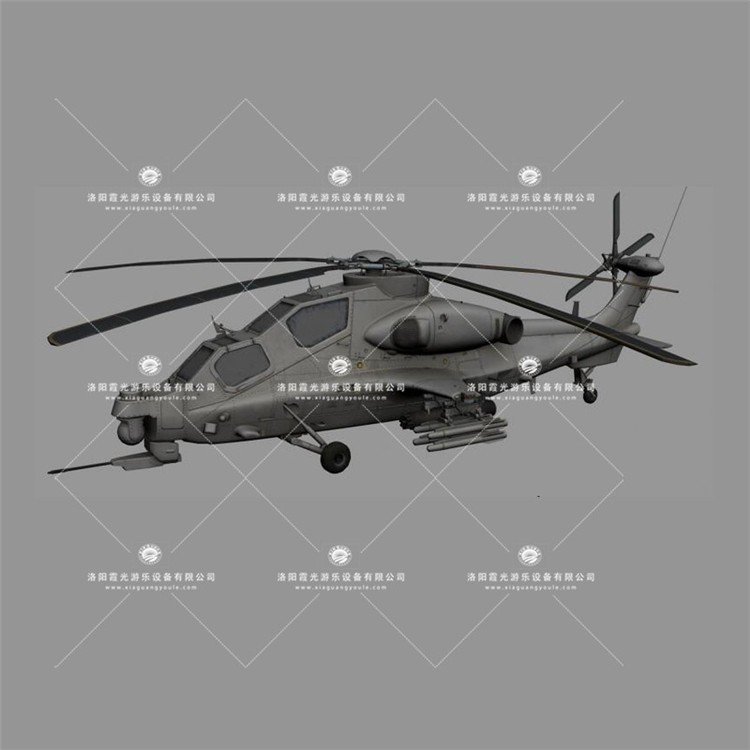 瑞溪镇武装直升机3D模型